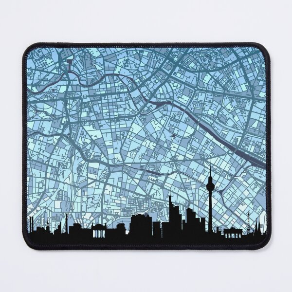 Item preview, Berlin Skyline Map designed and sold by ArtPrints.