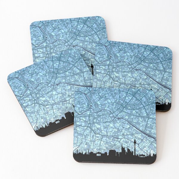 Item preview, Berlin Skyline Map designed and sold by ArtPrints.