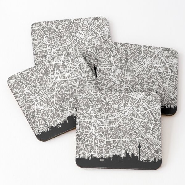 Item preview, Berlin Skyline Map designed and sold by ArtPrints.
