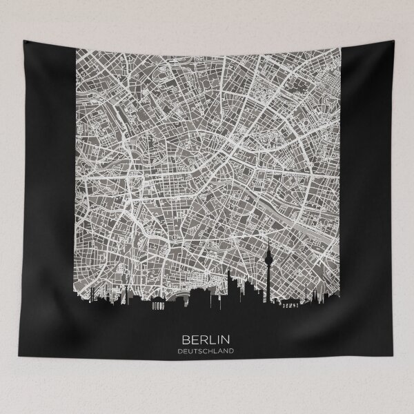 Item preview, Berlin Skyline Map designed and sold by ArtPrints.
