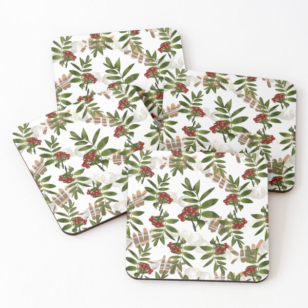 Item preview, Festive Christmas Berries Repeat Pattern designed and sold by Dealt Illustration.