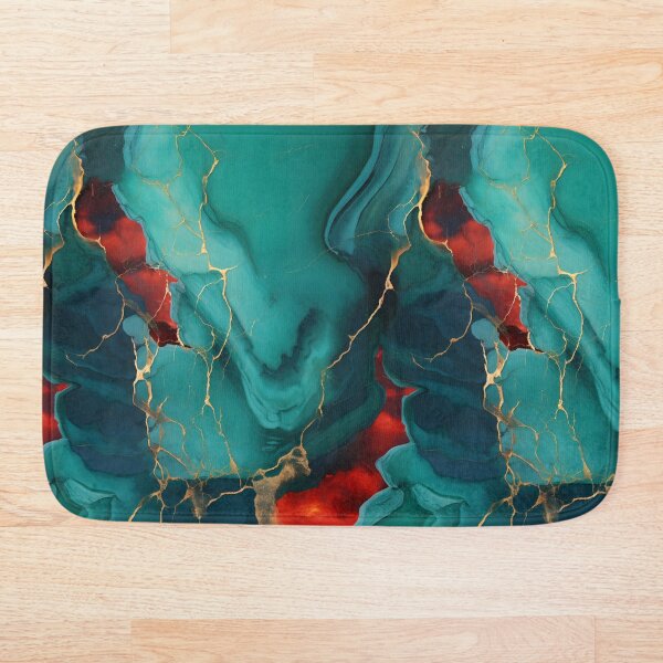 Item preview, Blue, Red and Gold Seamless Repeating Marble Pattern designed and sold by PeteRascal.