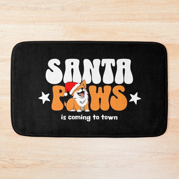 Artikelvorschau, Lustiges Zitat Weihnachten Corgi Santa Paws. Corgi-Liebhaber. entworfen und verkauft von Trendelicious.