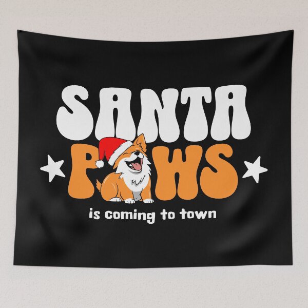 Item preview, Funny Quote Christmas Corgi Santa Paws. Corgi Lovers. designed and sold by Trendelicious.