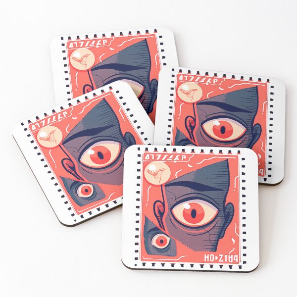 Item preview, Postal stamp ink eyes illustration- Weirdcore designed and sold by octoboobs.