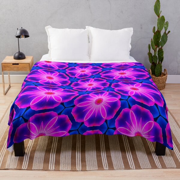 Item preview, Bright Pink Flower Patterns designed and sold by Patternflower.