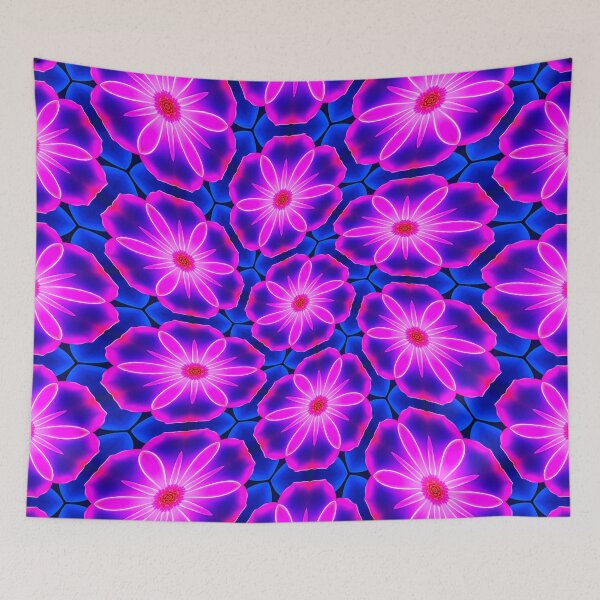 Item preview, Bright Pink Flower Patterns designed and sold by Patternflower.
