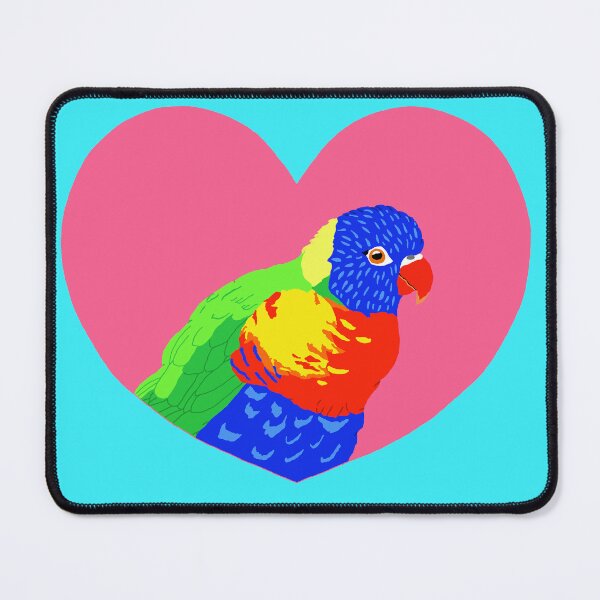 Item preview, Rainbow Lorikeet in Heart designed and sold by TiffinByLK.