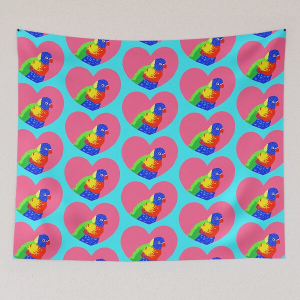 Item preview, Rainbow Lorikeet in Heart designed and sold by TiffinByLK.