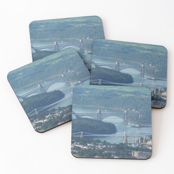 Item preview, Menai Suspension Bridge and Britannia Bridge from the Air  designed and sold by Tim Snow.