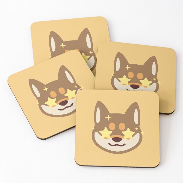 Item preview, Kurumii Sesame Shiba Inu emote with star eyes designed and sold by MINIMOillu.