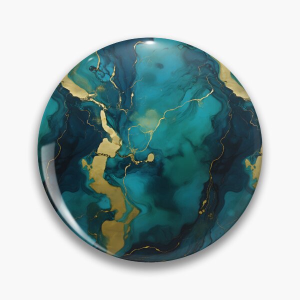 Item preview, Blue and Gold Seamless Repeating Marble Tile Pattern designed and sold by PeteRascal.