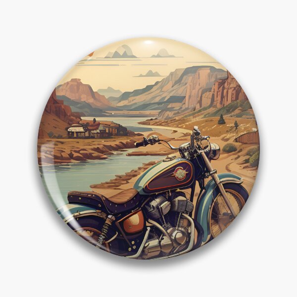 Item preview, Vintage Motorcycle Adventure Poster: Explore the Open Road designed and sold by Ceemko's Vintage Corner.