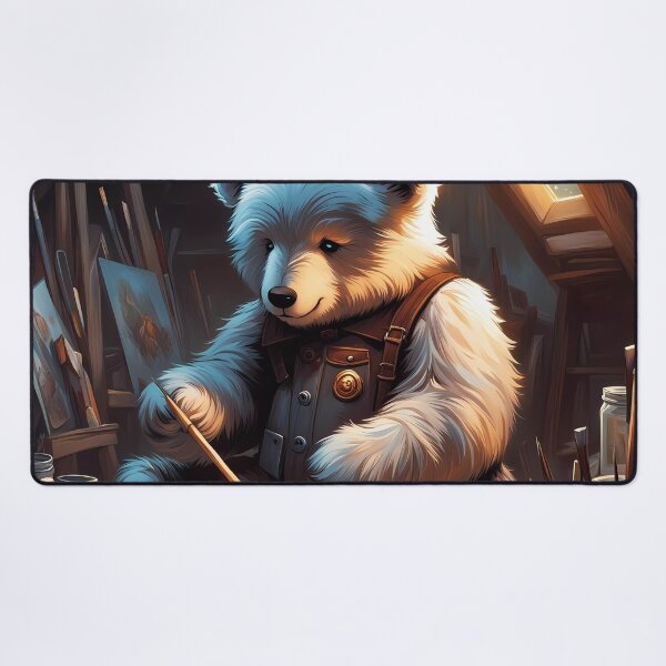 Item preview, Teddy as an artist painting on a canvas designed and sold by Colin Bentham.