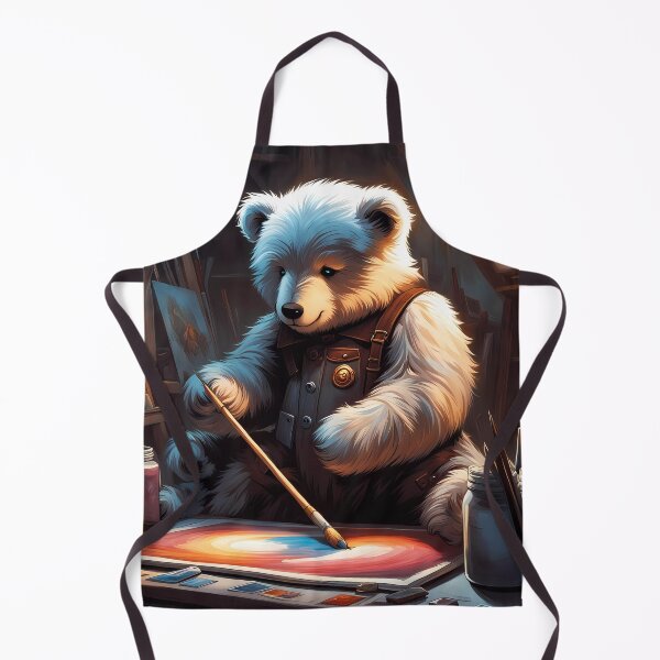 Item preview, Teddy as an artist painting on a canvas designed and sold by Colin Bentham.