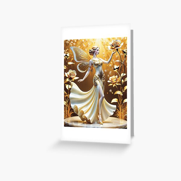 Item preview, Winged Art Deco Figurine dancing designed and sold by CallaCoralia.