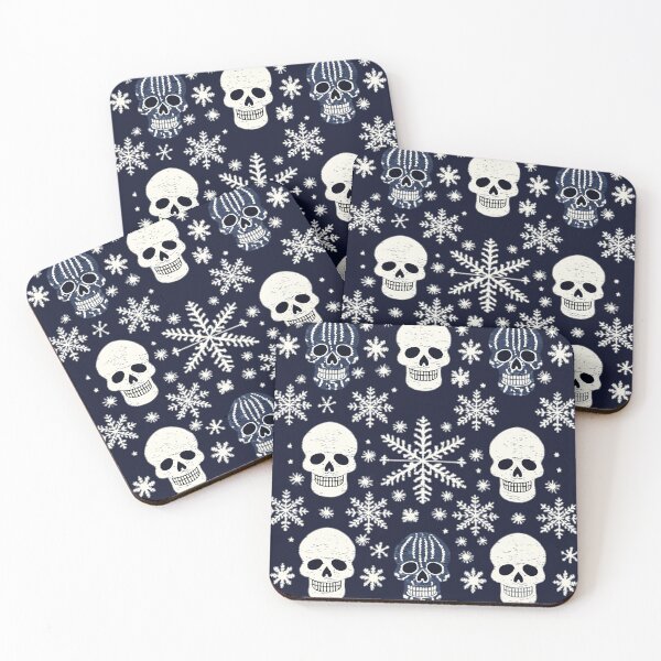 Item preview, Skulls and Snowflakes designed and sold by GirlGlowGraphic.