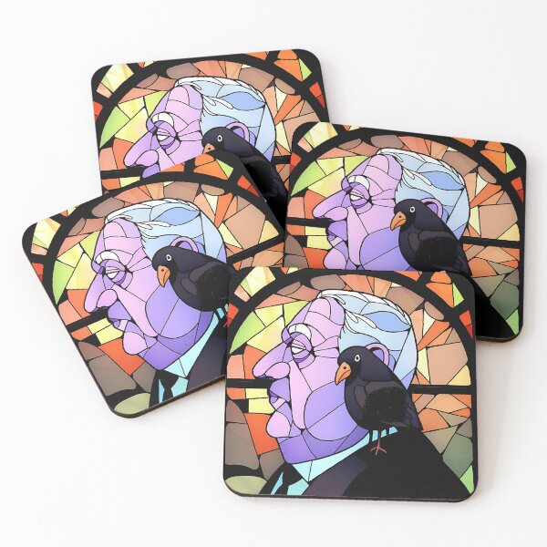 Item preview, Alfred Hitchcock, fanart- Stained glass designed and sold by octoboobs.