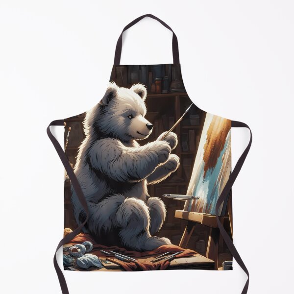 Item preview, Teddy as an artist painting on a canvas designed and sold by Colin Bentham.