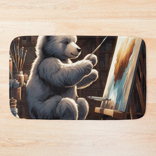Item preview, Teddy as an artist painting on a canvas designed and sold by Colin Bentham.