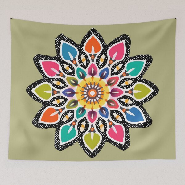 Item preview, Rangoli Flower Art - Design & Pattern designed and sold by Jollys-ArtShop.