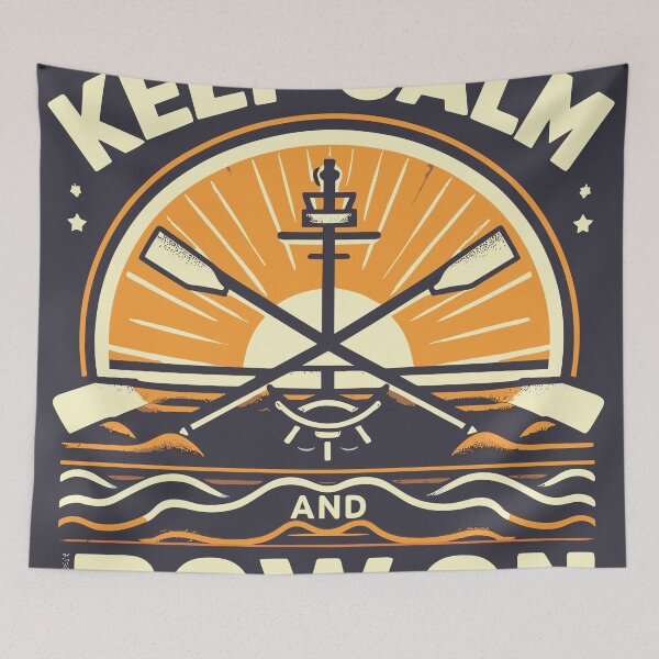 Item preview, Keep calm and row on designed and sold by bihtti.