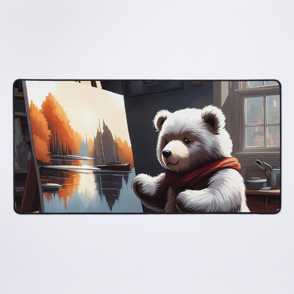 Item preview, Teddy as an artist painting on a canvas designed and sold by Colin Bentham.