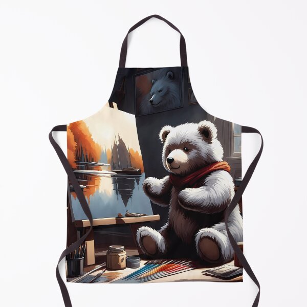 Item preview, Teddy as an artist painting on a canvas designed and sold by Colin Bentham.