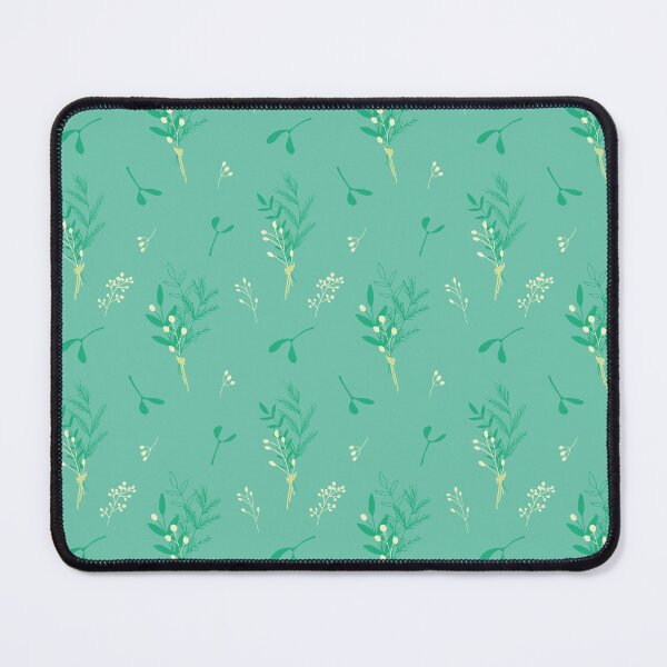 Item preview, Winter foliage all over pattern on a mint green background designed and sold by Jaine Drake.