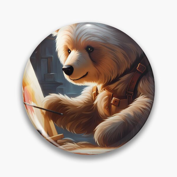 Item preview, Teddy as an artist painting on a canvas designed and sold by Colin Bentham.