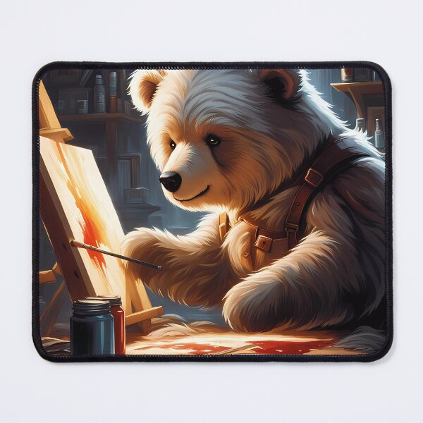 Item preview, Teddy as an artist painting on a canvas designed and sold by Colin Bentham.