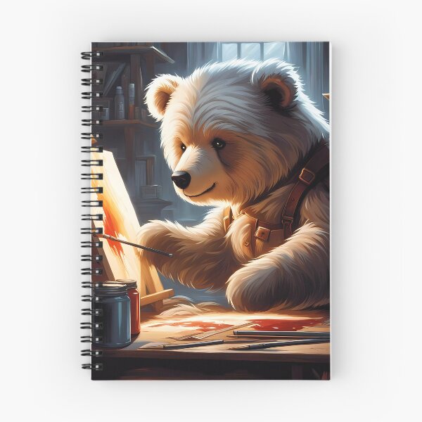 Item preview, Teddy as an artist painting on a canvas designed and sold by Colin Bentham.