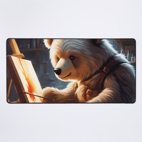 Item preview, Teddy as an artist painting on a canvas designed and sold by Colin Bentham.