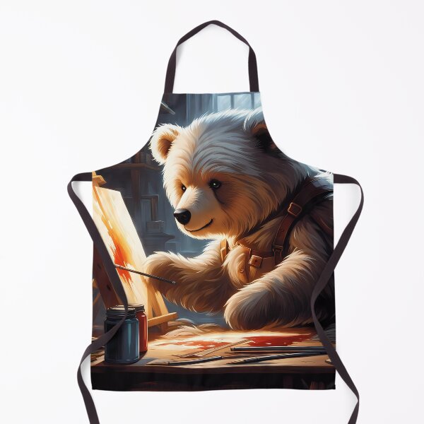 Item preview, Teddy as an artist painting on a canvas designed and sold by Colin Bentham.