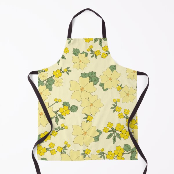 Item preview, Yellow flowery pattern designed and sold by SatuStudio.
