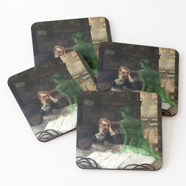 Item preview, The Absinthe Drinker by Viktor Olivia 1901 designed and sold by Arwen-Art.