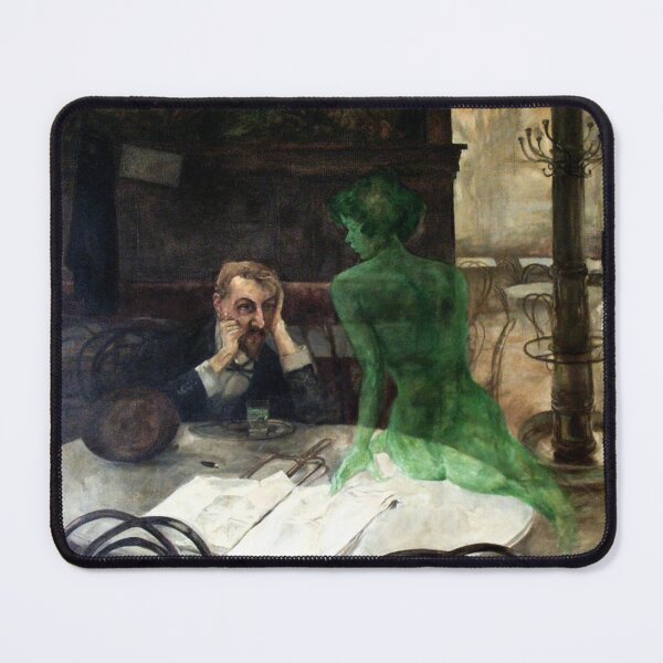 Item preview, The Absinthe Drinker by Viktor Olivia 1901 designed and sold by Arwen-Art.