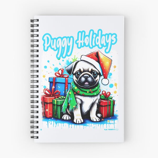 Item preview, Pug HAPPY HOLIDAYS 36 PUGGY HOLIDAYS designed and sold by RedBluffTraders.
