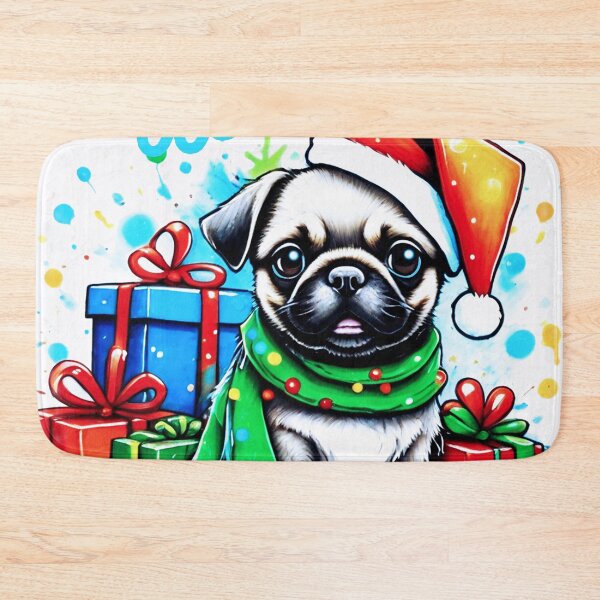 Item preview, Pug HAPPY HOLIDAYS 36 PUGGY HOLIDAYS designed and sold by RedBluffTraders.