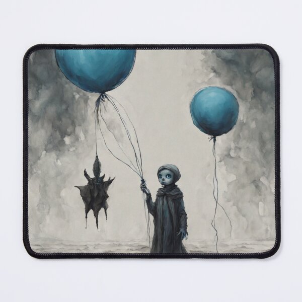 Item preview, A little ghost with blue balloon designed and sold by santanuchand48.