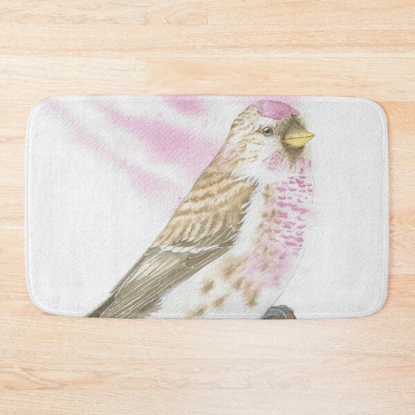 Item preview, Arctic redpoll bird portrait watercolor v2 designed and sold by L'Atelier Oranjade.