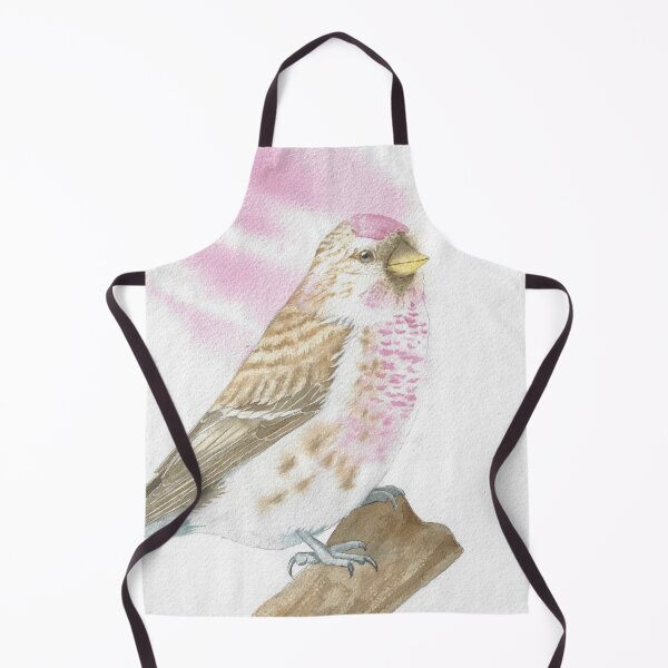 Item preview, Arctic redpoll bird portrait watercolor v2 designed and sold by L'Atelier Oranjade.