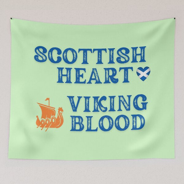 Item preview, Scottish Heart Viking Blood. Gift ideas for historical enthusiasts. designed and sold by LindaLG.
