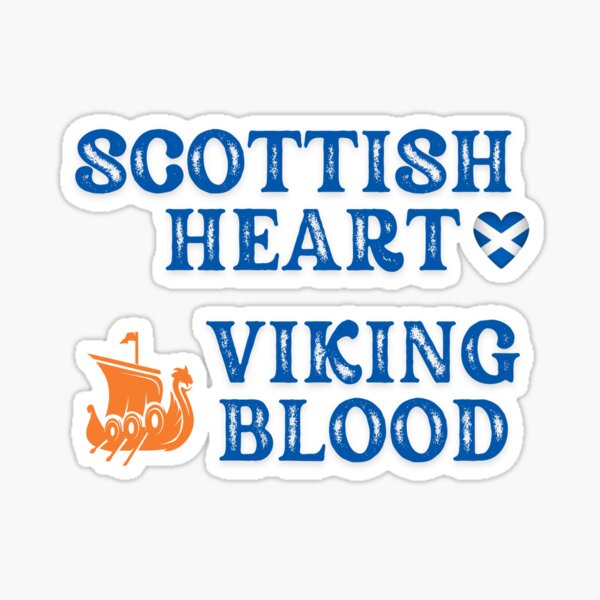 Item preview, Scottish Heart Viking Blood. Gift ideas for historical enthusiasts. designed and sold by LindaLG.