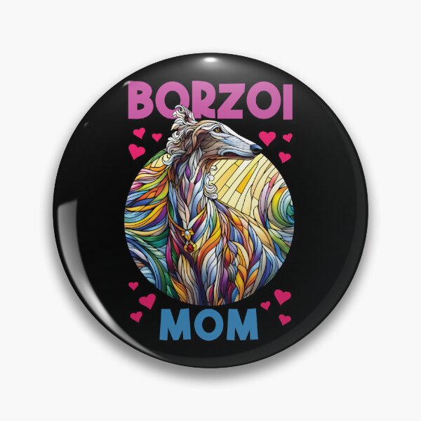Item preview, Mamá Borzoi, vidrieras. Me encantan los borzois. designed and sold by MrPila.