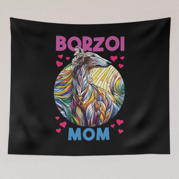 Item preview, Borzoi mom, stained glass. I love borzois. designed and sold by MrPila.
