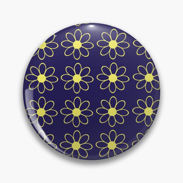Item preview, Dark and yellow flowery pattern designed and sold by SatuStudio.