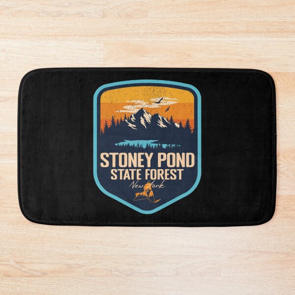 Item preview, Stoney Pond State Forest New York - NY Sunset Grunge Texture Badge Forest and Wilderness  designed and sold by mountainfad.