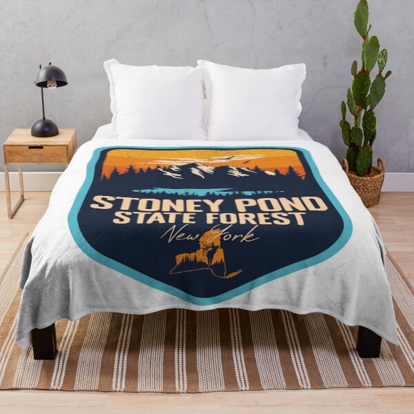 Item preview, Stoney Pond State Forest New York - NY Sunset Grunge Texture Badge Forest and Wilderness  designed and sold by mountainfad.