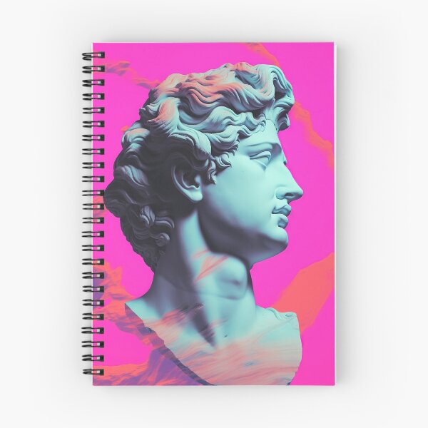 Item preview, Retro Resonance: Antique Bust in Synthwave Glow designed and sold by Mullet Monkey.